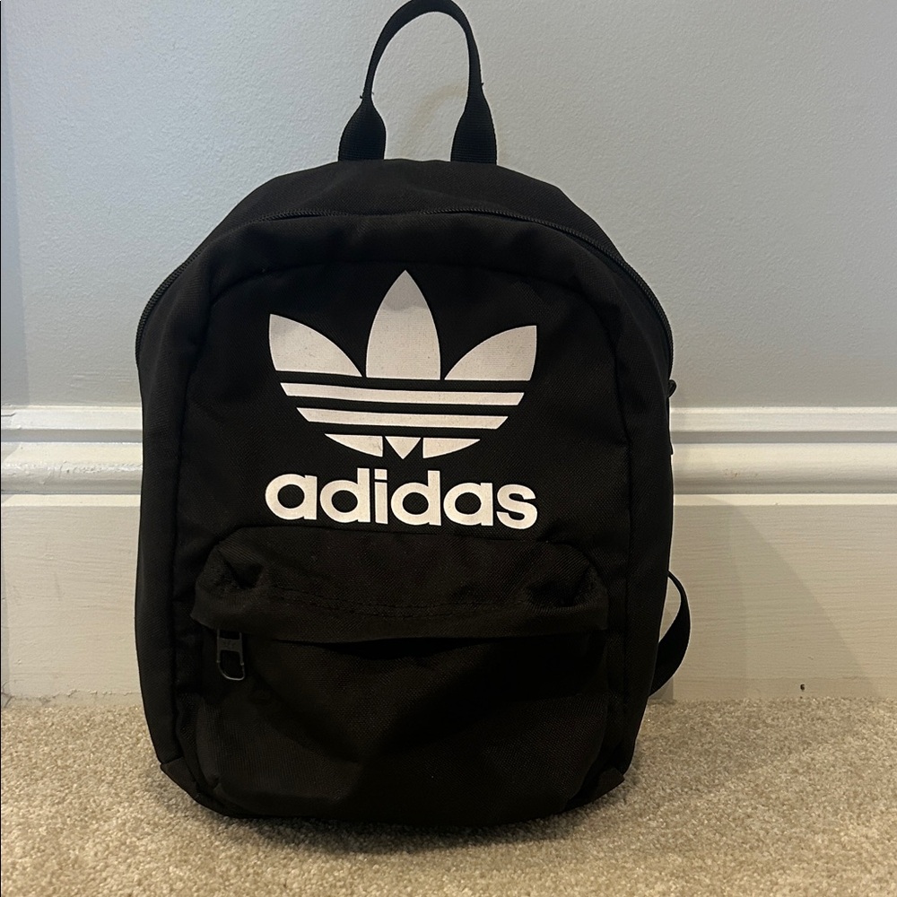Adidas Black and White Mini Backpack
